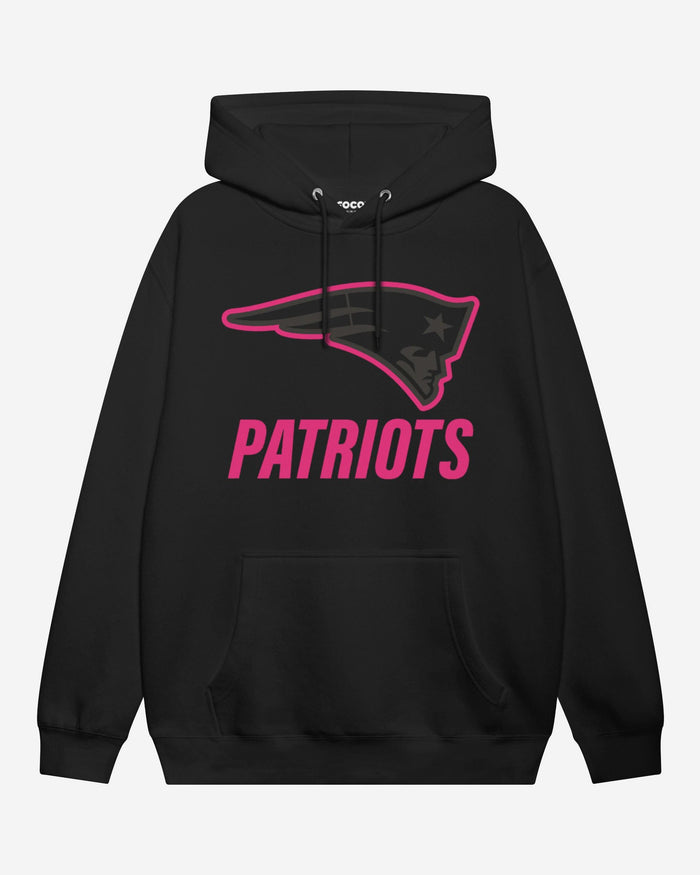 New England Patriots Highlight Reel Hoodie FOCO Black/Neon Pink S - FOCO.com