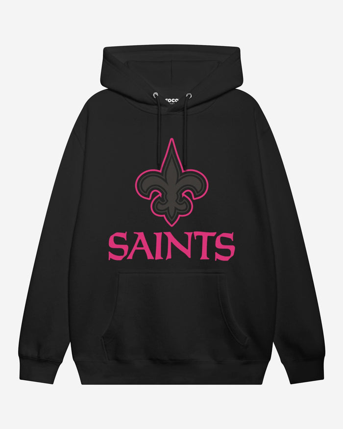 New Orleans Saints Highlight Reel Hoodie FOCO Black/Neon Pink S - FOCO.com
