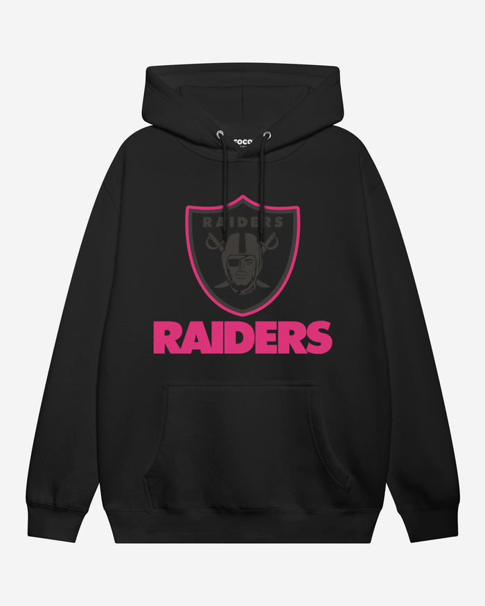 Las Vegas Raiders Highlight Reel Hoodie FOCO Black/Neon Pink S - FOCO.com