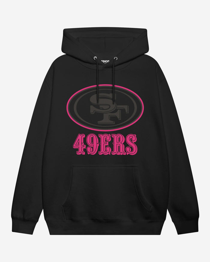 San Francisco 49ers Highlight Reel Hoodie FOCO Black/Neon Pink S - FOCO.com