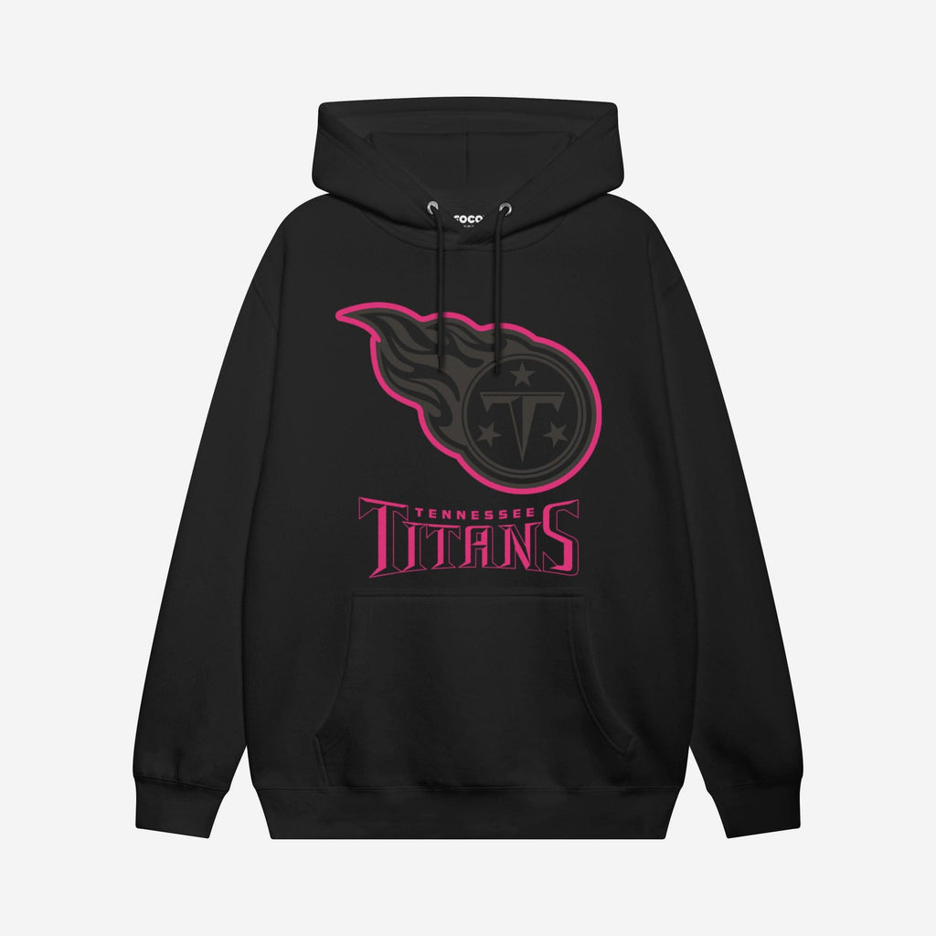 Tennessee Titans Highlight Reel Hoodie FOCO Black/Neon Pink S - FOCO.com