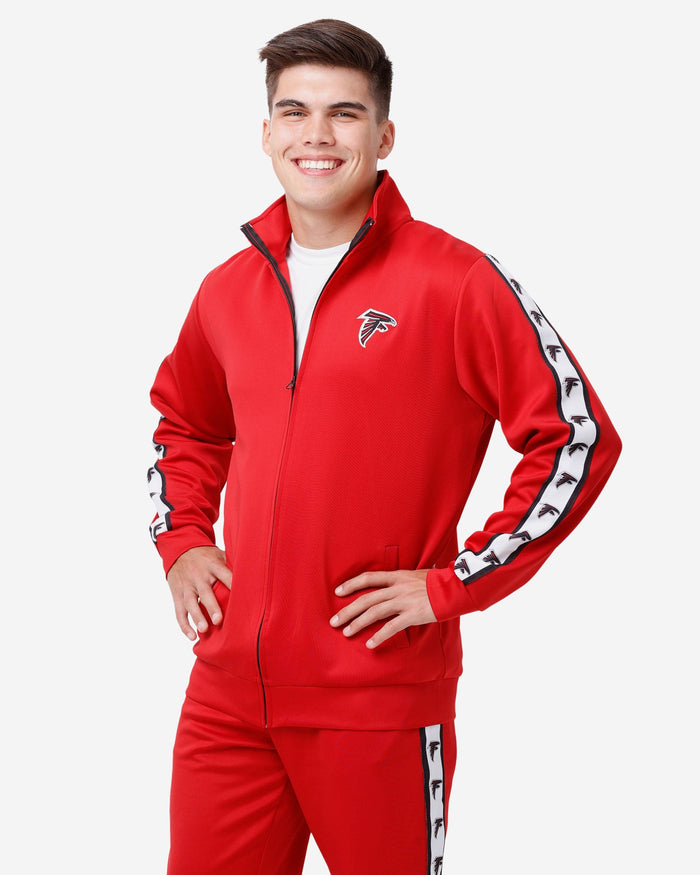 Atlanta Falcons Stripe Logo Track Jacket FOCO