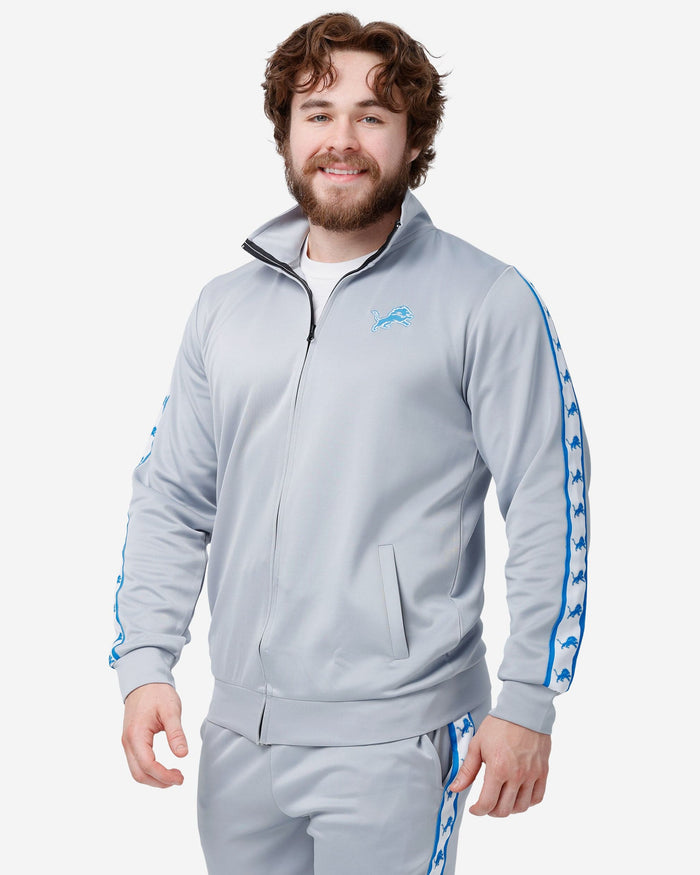 Detroit Lions Stripe Logo Track Jacket FOCO S - FOCO.com