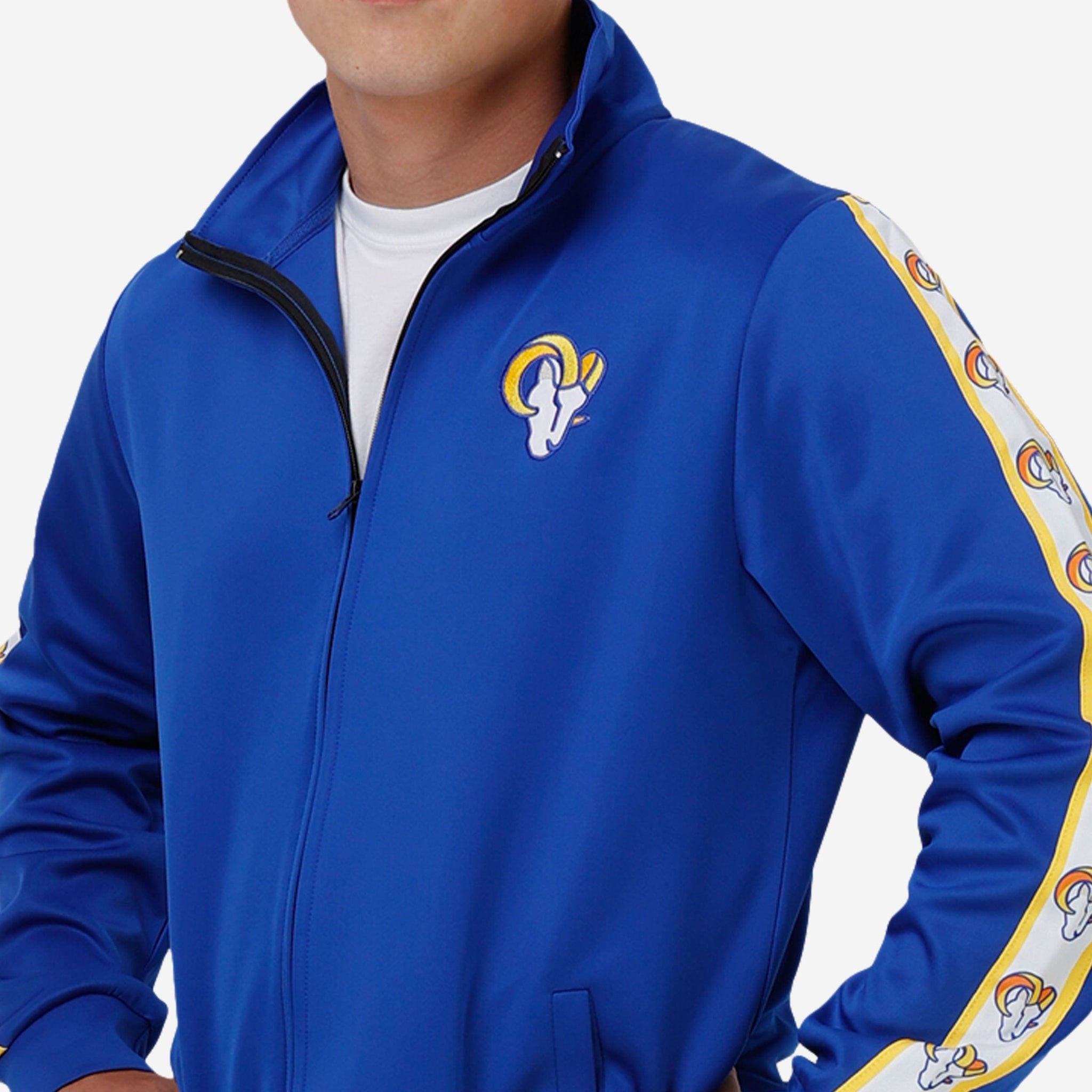 Los Angeles Rams Stripe Logo Track Jacket
