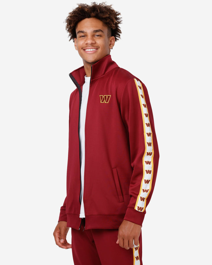 Washington Commanders Stripe Logo Track Jacket FOCO - FOCO.com