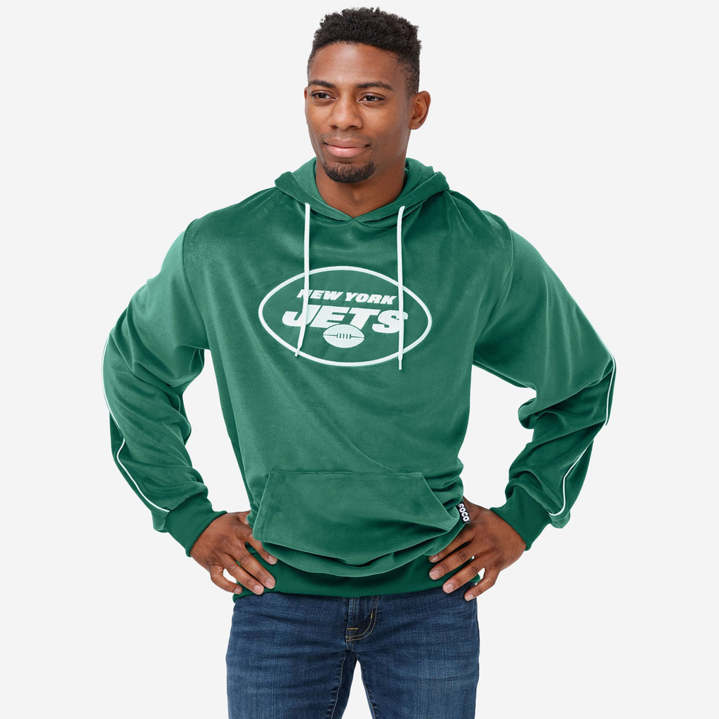 New York Jets 2019 Retro Velour Hooded Sweatshirt FOCO S - FOCO.com