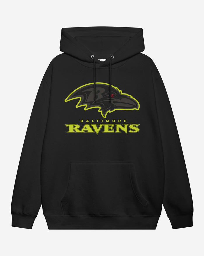 Baltimore Ravens Highlight Reel Hoodie FOCO Black/Volt S - FOCO.com