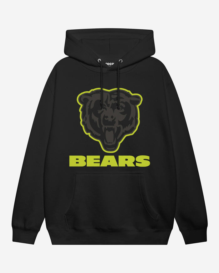 Chicago Bears Highlight Reel Hoodie FOCO Black/Volt S - FOCO.com