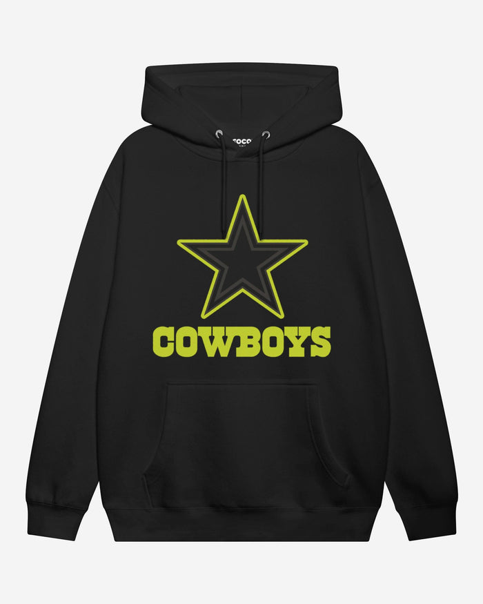 Dallas Cowboys Highlight Reel Hoodie FOCO Black/Volt S - FOCO.com