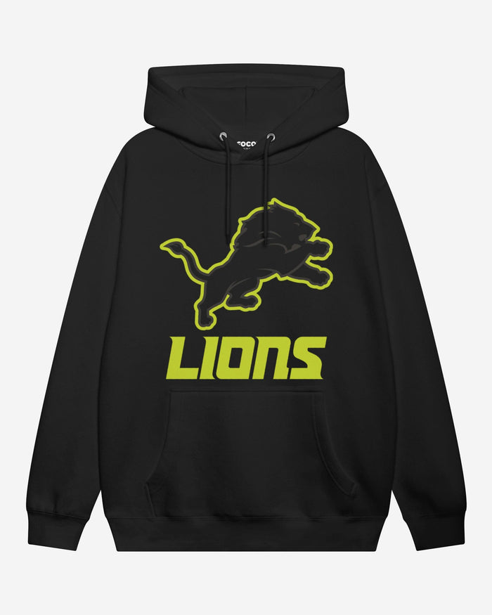 Detroit Lions Highlight Reel Hoodie FOCO Black/Volt S - FOCO.com