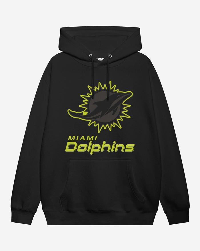 Miami Dolphins Highlight Reel Hoodie FOCO Black/Volt S - FOCO.com