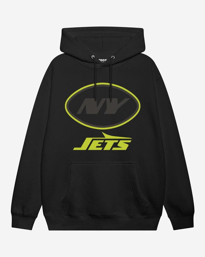 New York Jets Highlight Reel Hoodie FOCO Black/Volt S - FOCO.com