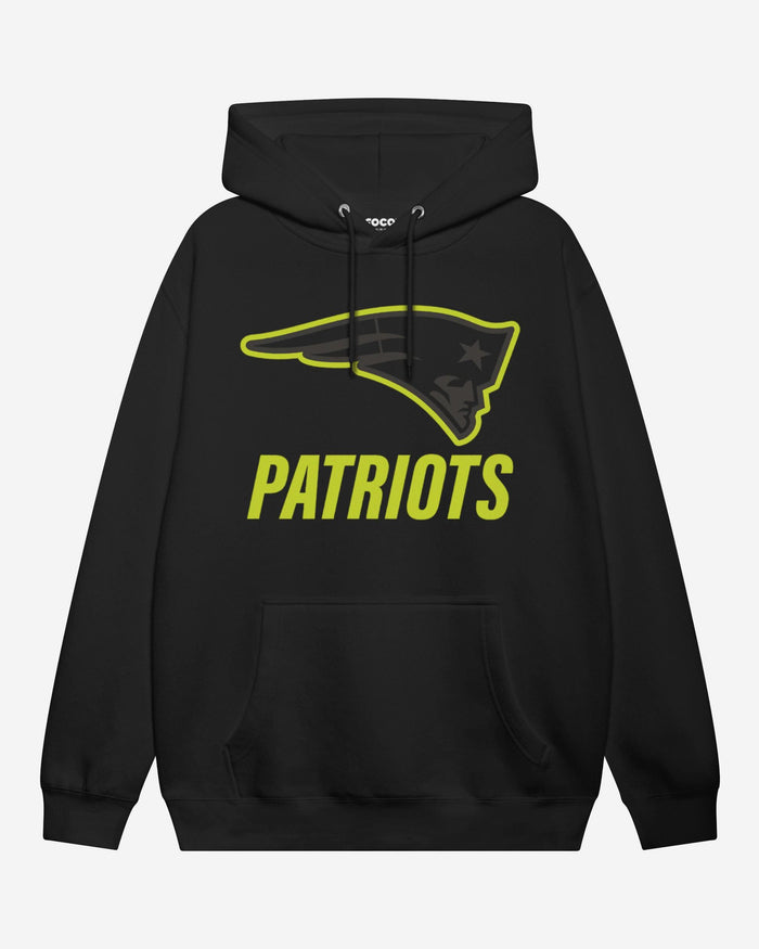 New England Patriots Highlight Reel Hoodie FOCO Black/Volt S - FOCO.com