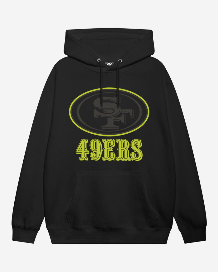 San Francisco 49ers Highlight Reel Hoodie FOCO Black/Volt S - FOCO.com