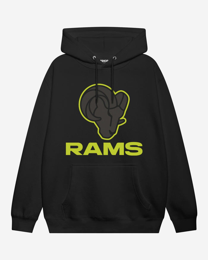 Los Angeles Rams Highlight Reel Hoodie FOCO Black/Volt S - FOCO.com