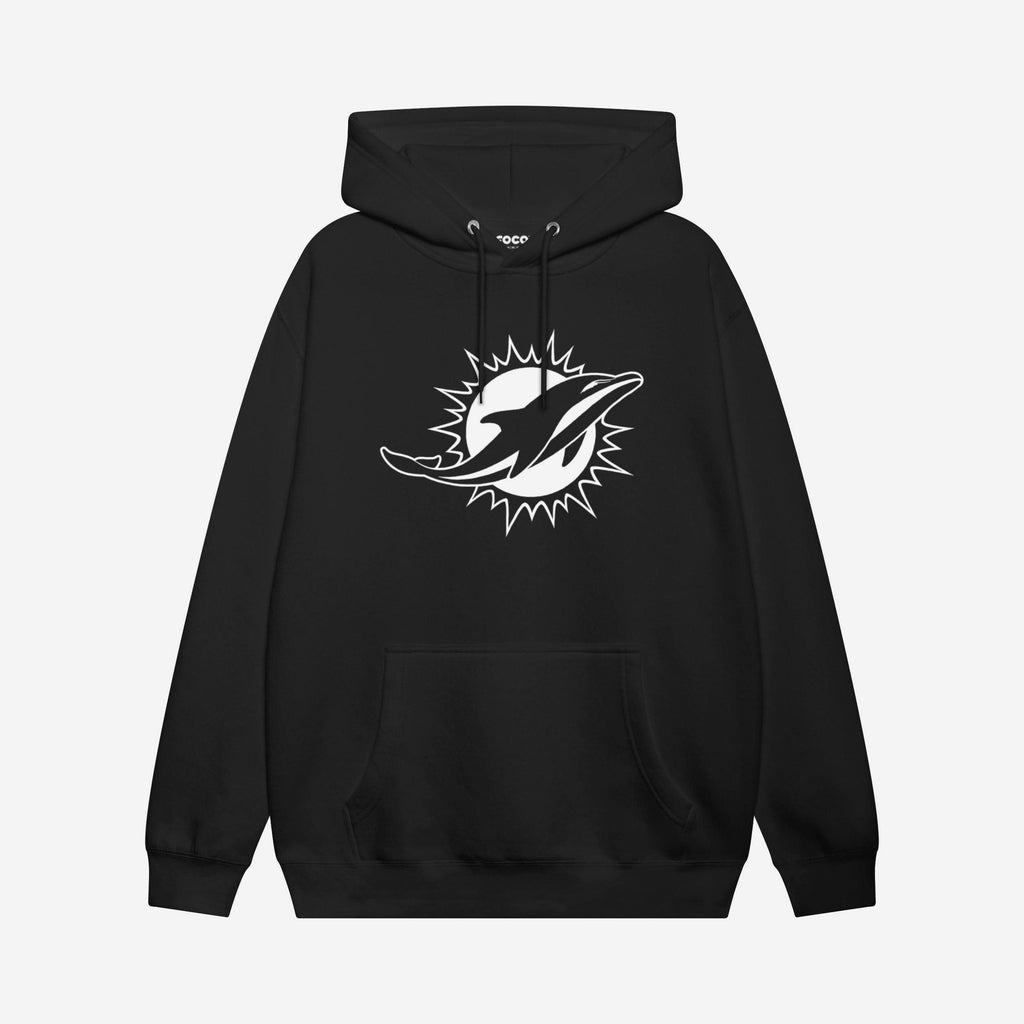 Miami Dolphins White Logo Hoodie FOCO S - FOCO.com