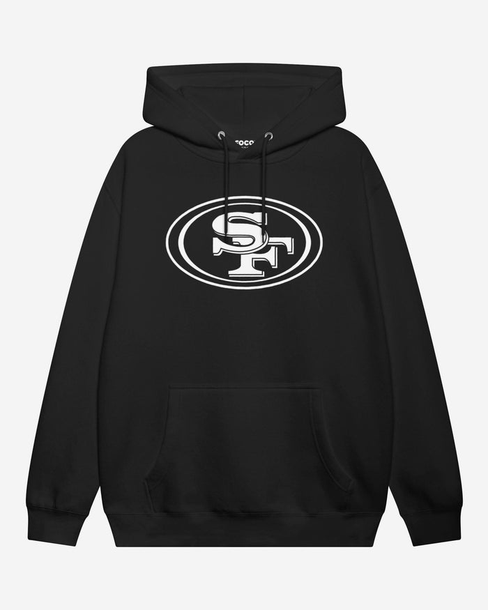 San Francisco 49ers White Logo Hoodie FOCO S - FOCO.com
