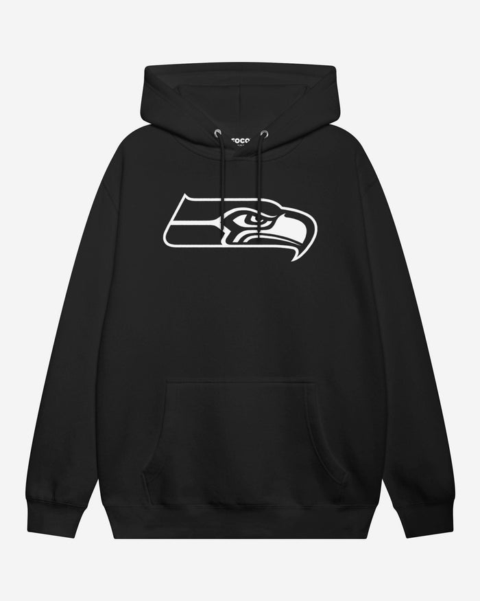 Seattle Seahawks White Logo Hoodie FOCO S - FOCO.com