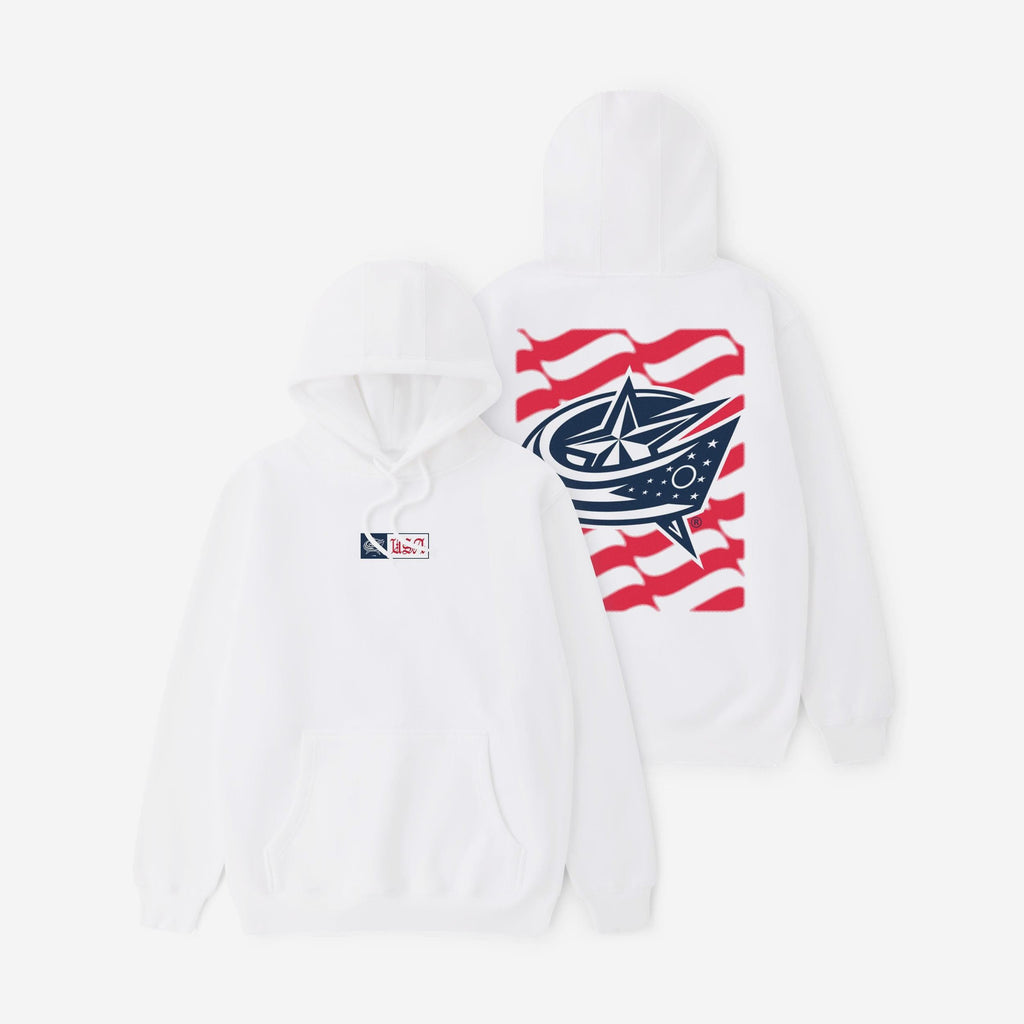 Columbus Blue Jackets American Heritage Hoodie FOCO S - FOCO.com