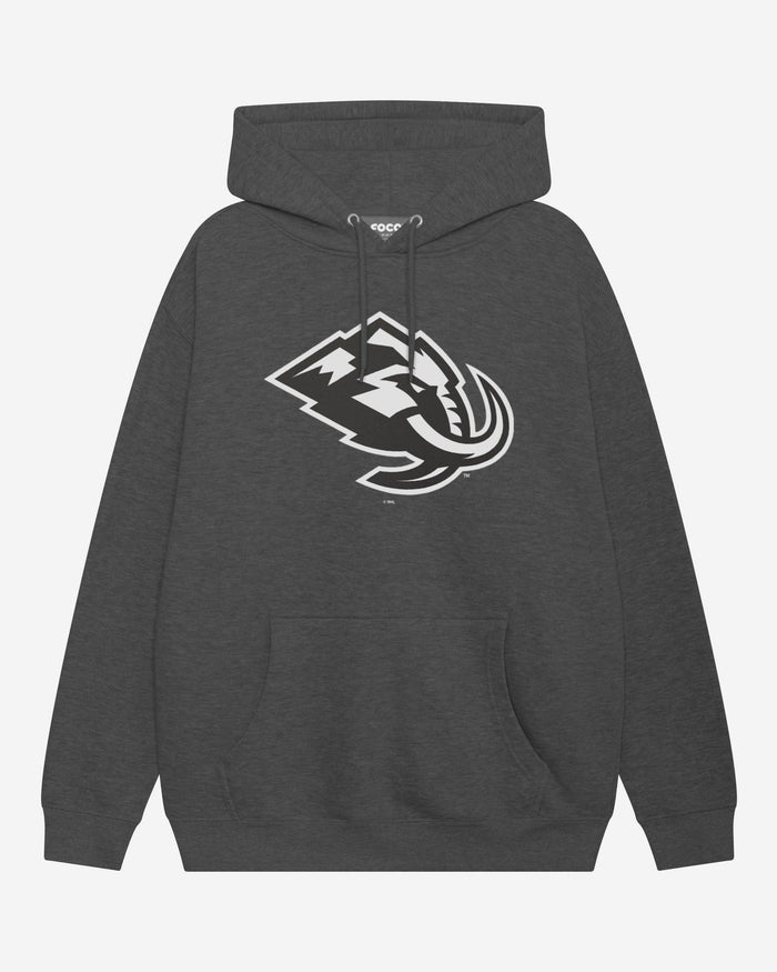 Utah Mammoth Black & White Primary Logo Hoodie FOCO S - FOCO.com