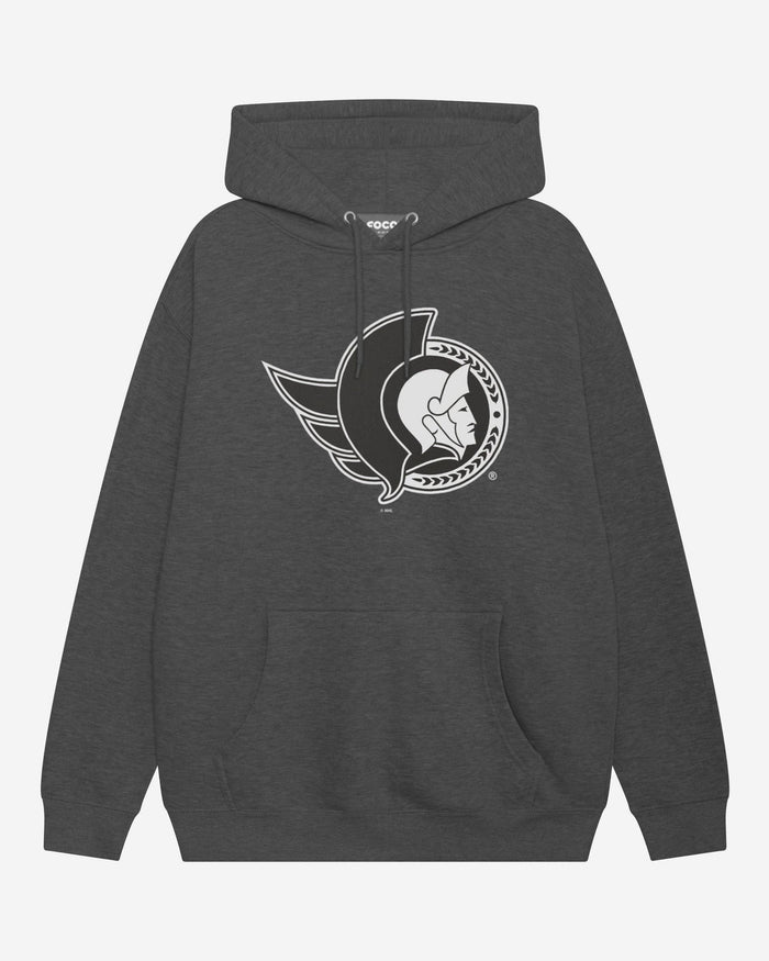 Ottawa Senators Black & White Primary Logo Hoodie FOCO S - FOCO.com