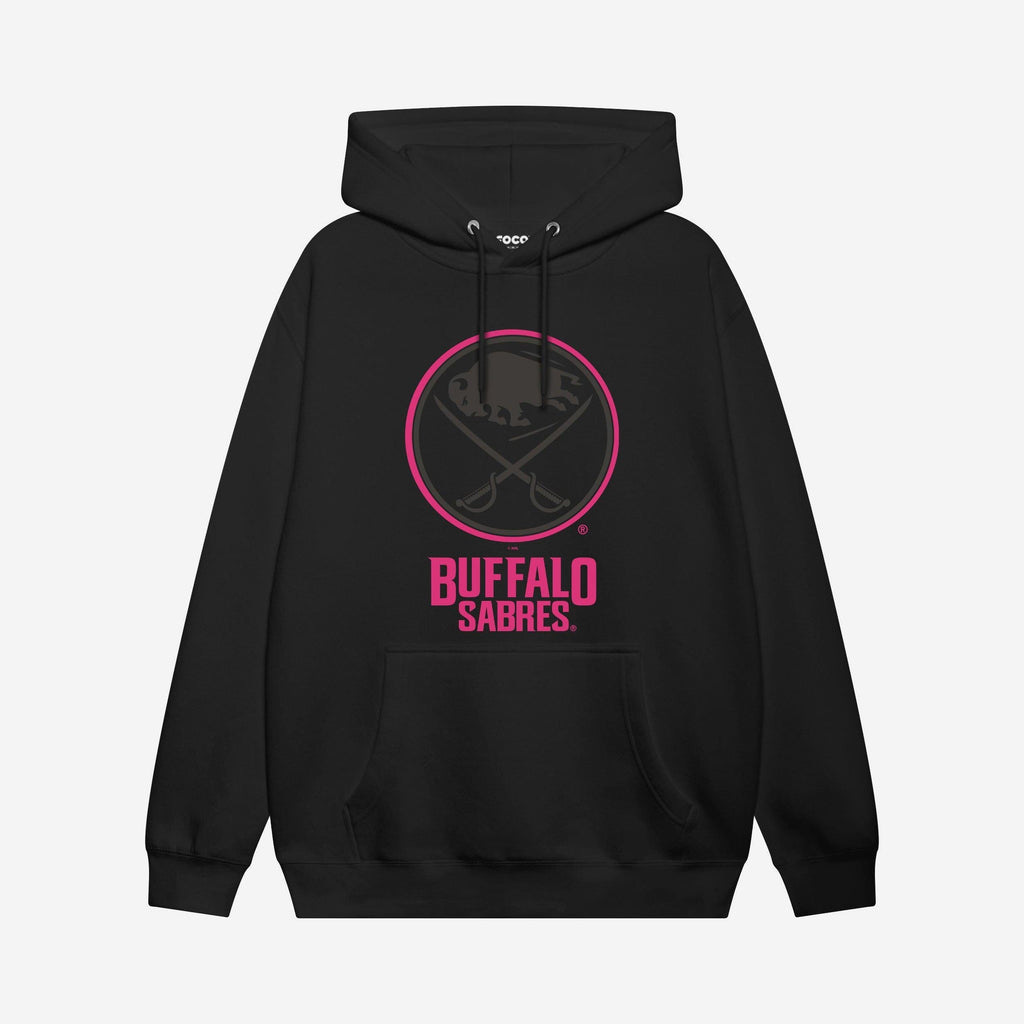 Buffalo Sabres Highlight Reel Hoodie FOCO Black/Neon Pink S - FOCO.com