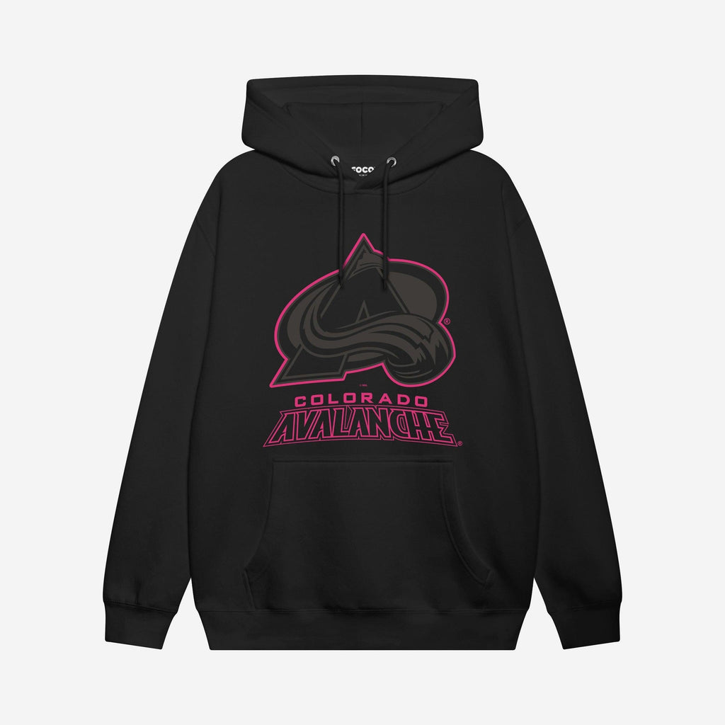 Colorado Avalanche Highlight Reel Hoodie FOCO Black/Neon Pink S - FOCO.com