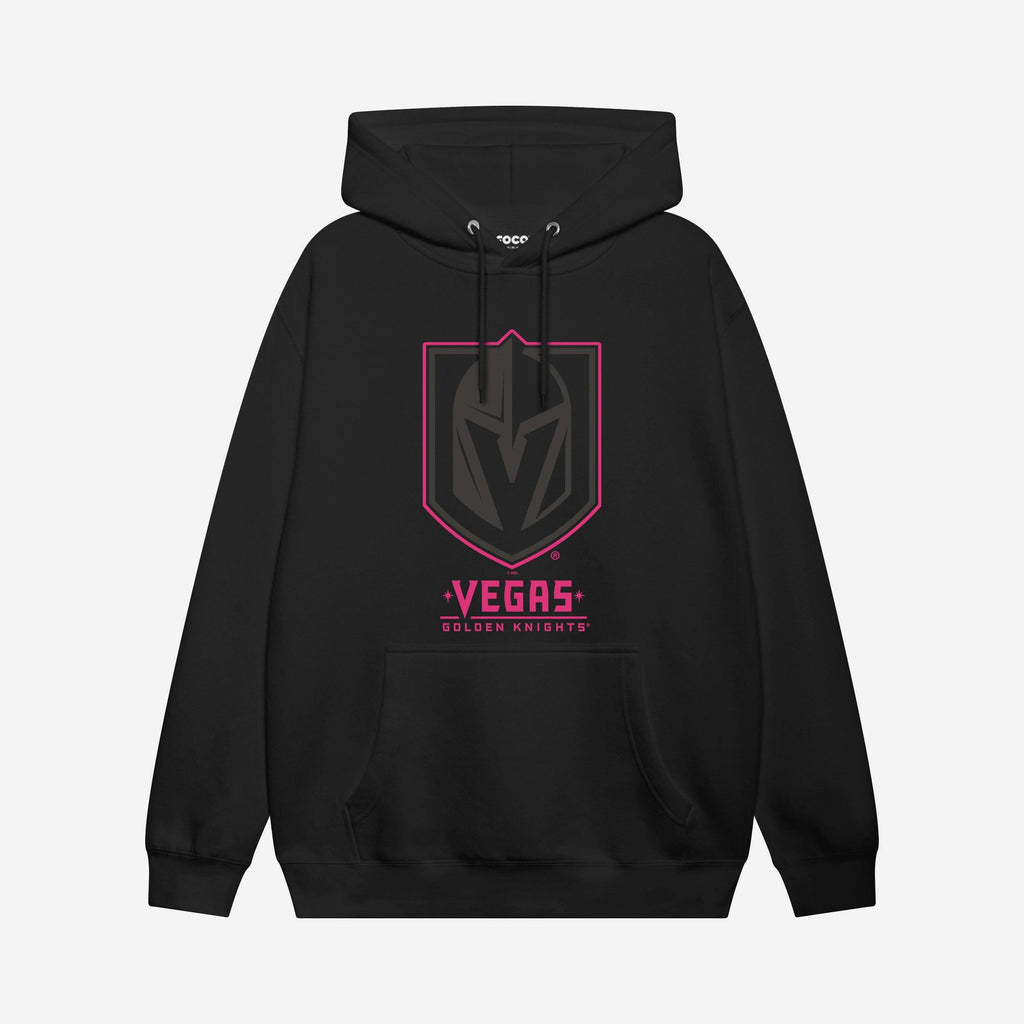 Vegas Golden Knights Highlight Reel Hoodie FOCO Black/Neon Pink S - FOCO.com