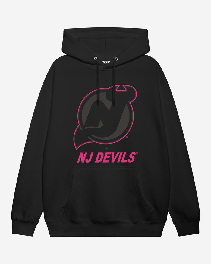 New Jersey Devils Highlight Reel Hoodie FOCO Black/Neon Pink S - FOCO.com