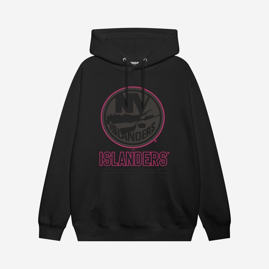 New York Islanders Highlight Reel Hoodie FOCO Black/Neon Pink S - FOCO.com