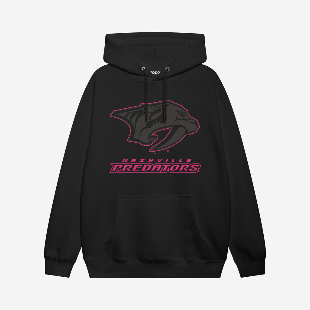 Nashville Predators Highlight Reel Hoodie FOCO Black/Neon Pink S - FOCO.com