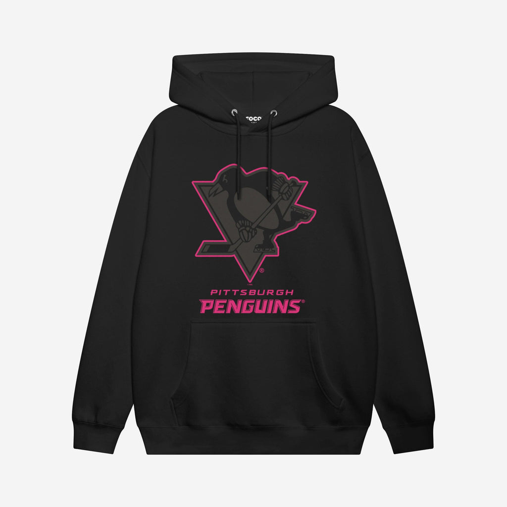 Pittsburgh Penguins Highlight Reel Hoodie FOCO Black/Neon Pink S - FOCO.com