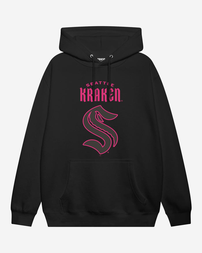 Seattle Kraken Highlight Reel Hoodie FOCO Black/Neon Pink S - FOCO.com