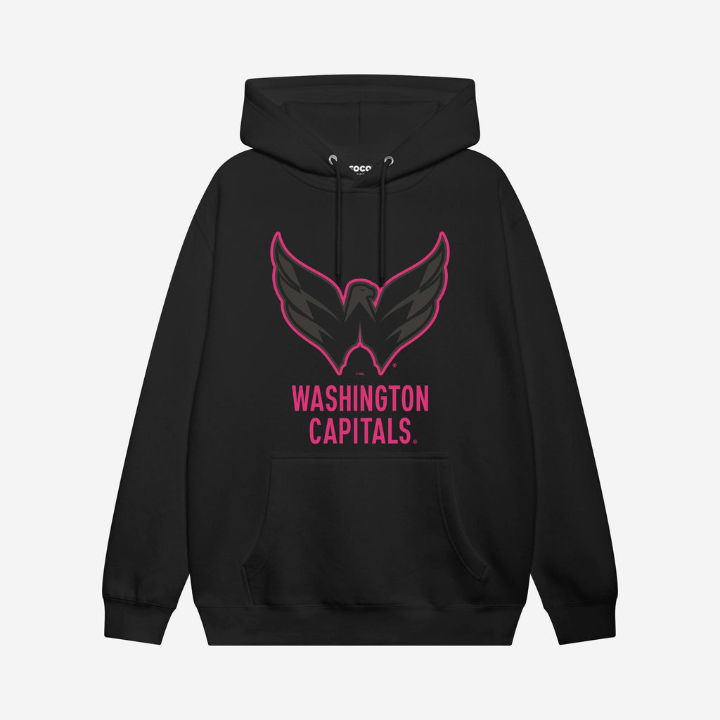 Washington Capitals Highlight Reel Hoodie FOCO Black/Neon Pink S - FOCO.com