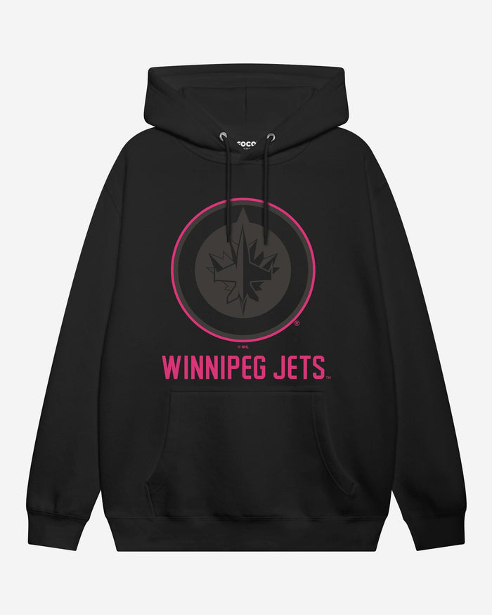Winnipeg Jets Highlight Reel Hoodie FOCO Black/Neon Pink S - FOCO.com