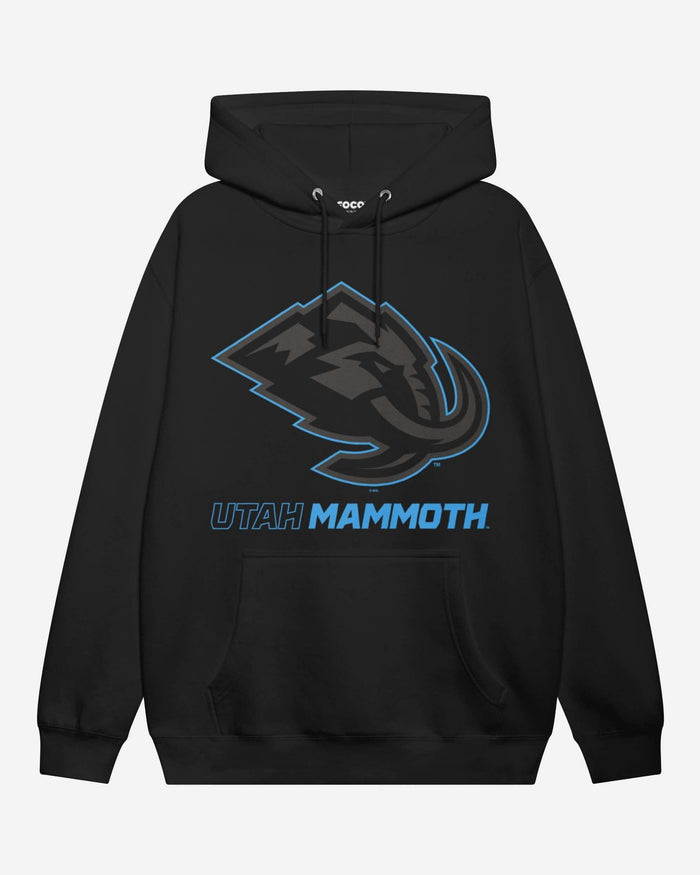 Utah Mammoth Highlight Reel Hoodie FOCO Black/Neon Blue S - FOCO.com