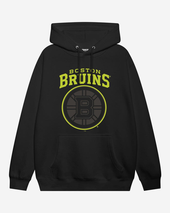 Boston Bruins Highlight Reel Hoodie FOCO Black/Volt S - FOCO.com