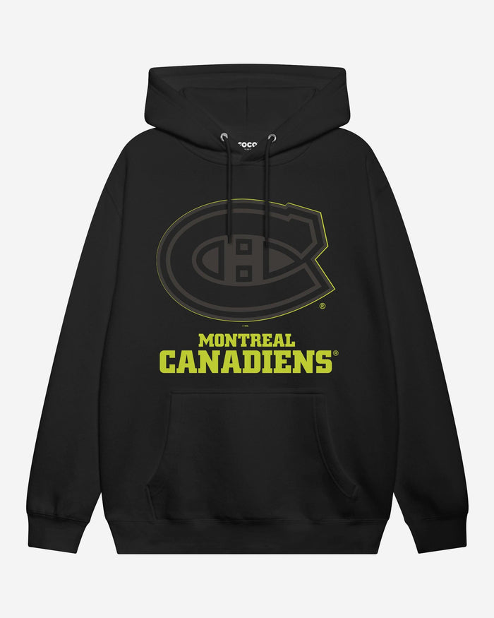 Montreal Canadiens Highlight Reel Hoodie FOCO Black/Volt S - FOCO.com