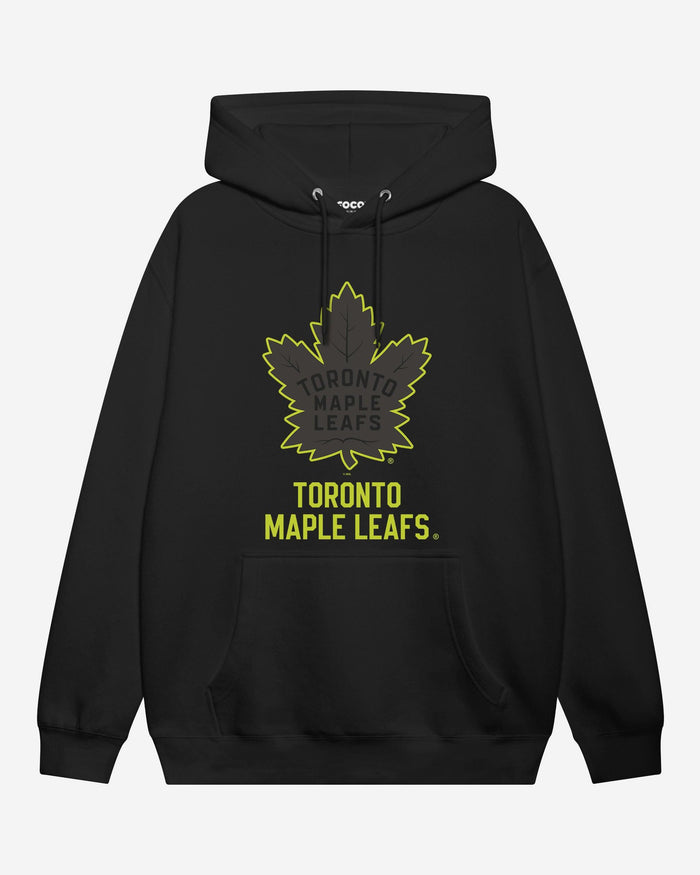 Toronto Maple Leafs Highlight Reel Hoodie FOCO Black/Volt S - FOCO.com