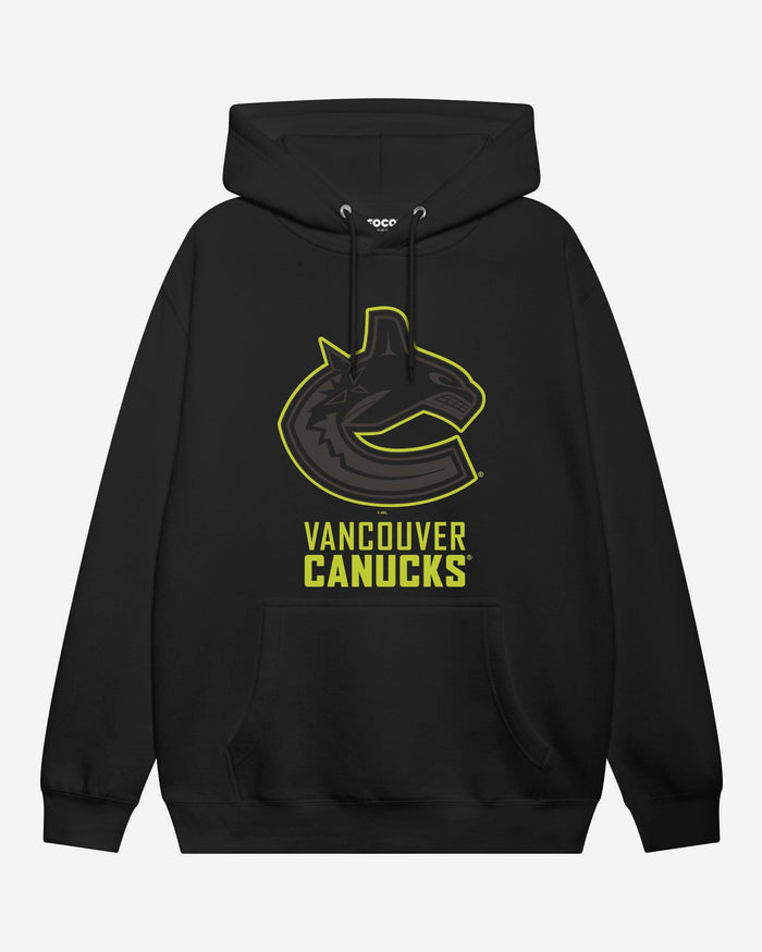 Vancouver Canucks Highlight Reel Hoodie FOCO Black/Volt S - FOCO.com