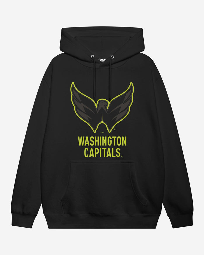 Washington Capitals Highlight Reel Hoodie FOCO Black/Volt S - FOCO.com