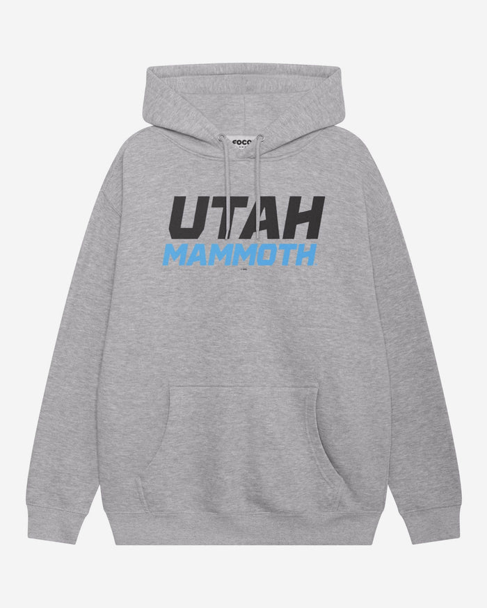 Utah Mammoth Wordmark Logo Hoodie FOCO Athletic Heather S - FOCO.com