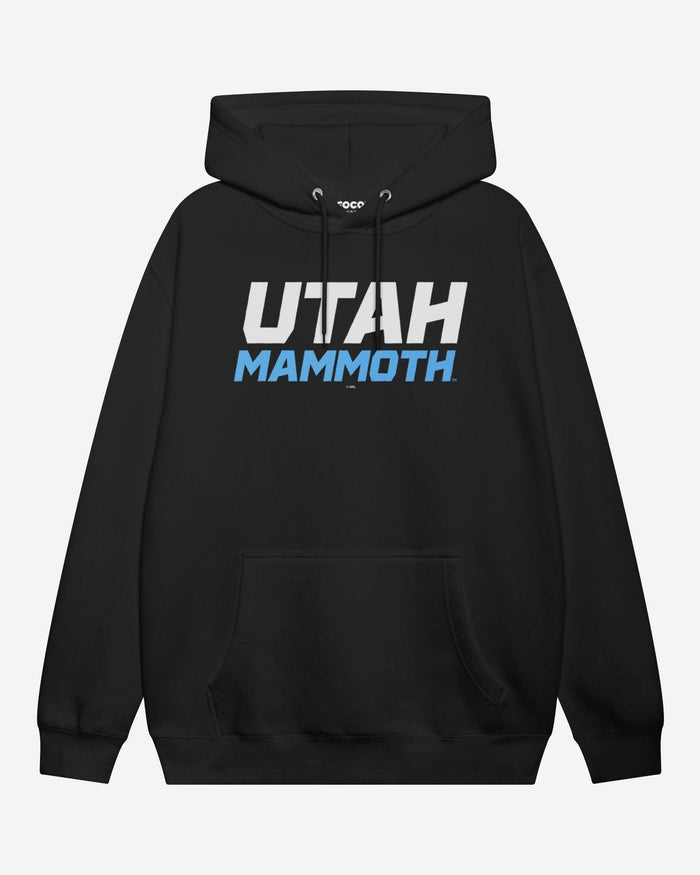Utah Mammoth Wordmark Logo Hoodie FOCO Black S - FOCO.com