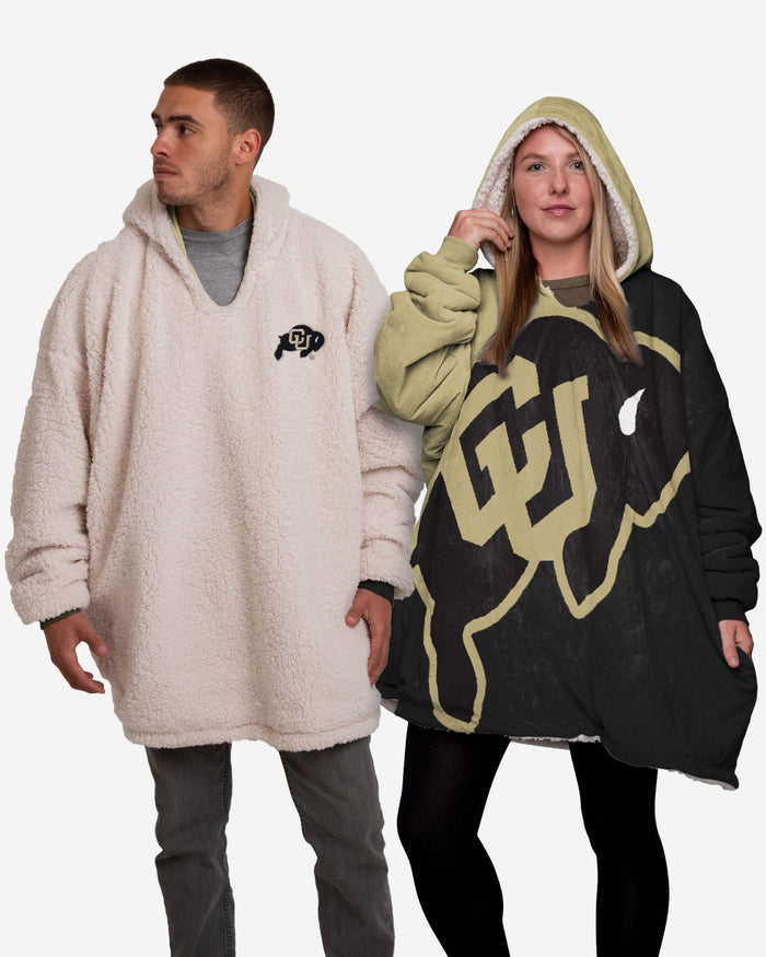 Colorado Buffaloes Reversible Colorblock Hoodeez FOCO - FOCO.com