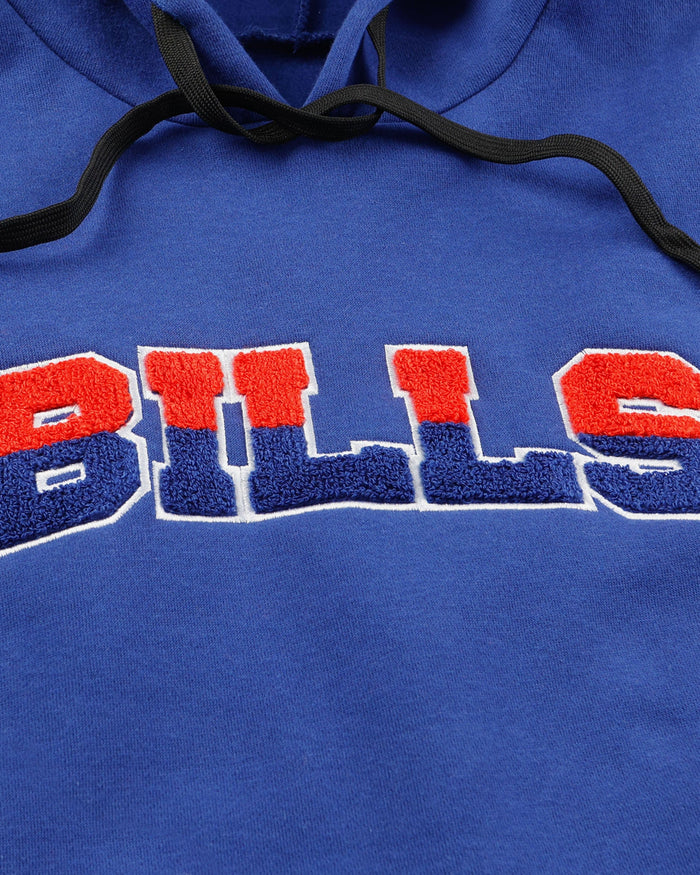 Buffalo Bills Womens Cropped Chenille Hoodie FOCO - FOCO.com