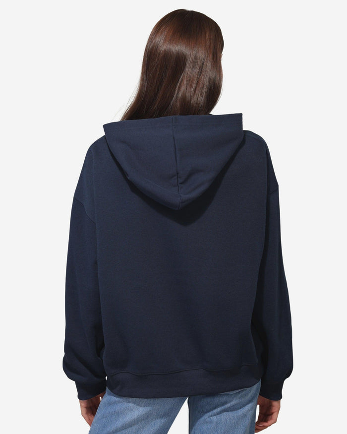 Chicago Bears Womens Rhinestone Logo Oversized Hoodie FOCO S - FOCO.com