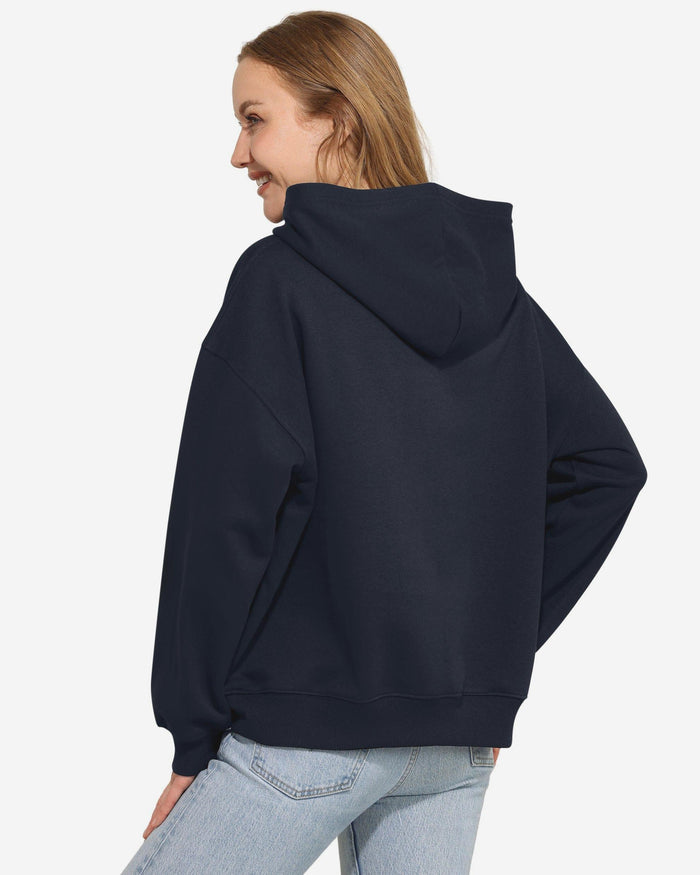 Dallas Cowboys Womens Rhinestone Logo Oversized Hoodie FOCO S - FOCO.com