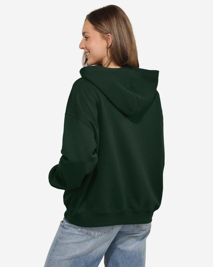 Green Bay Packers Womens Rhinestone Logo Oversized Hoodie FOCO S - FOCO.com