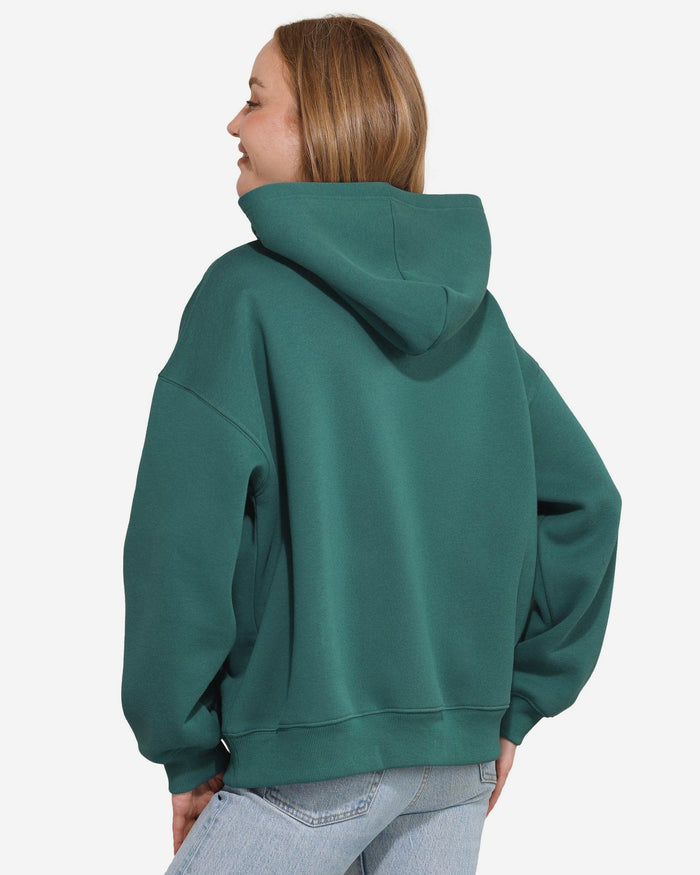 Philadelphia Eagles Womens Rhinestone Logo Oversized Hoodie FOCO S - FOCO.com
