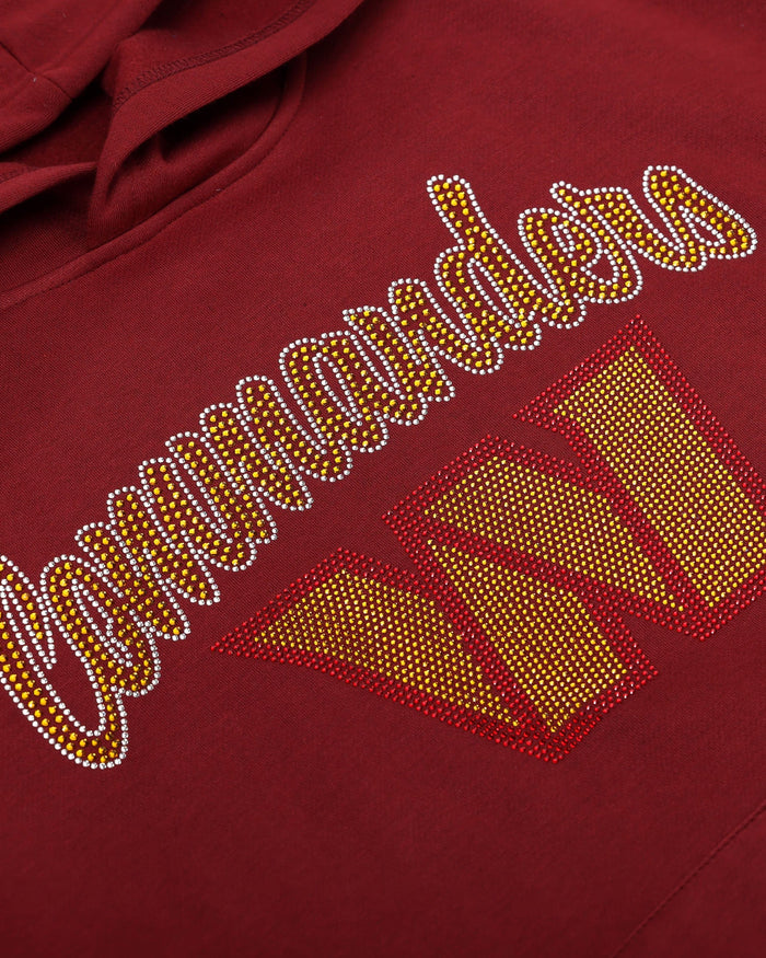 Washington Commanders Womens Rhinestone Logo Oversized Hoodie FOCO S - FOCO.com